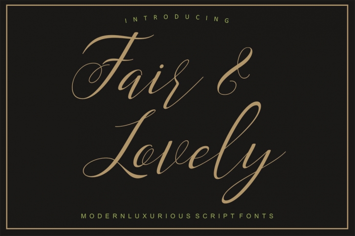 Fair & Lovely Font Download