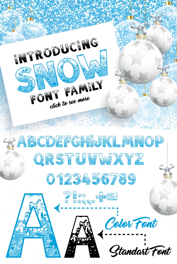 SNOW - Font Family - SALE! Font Download