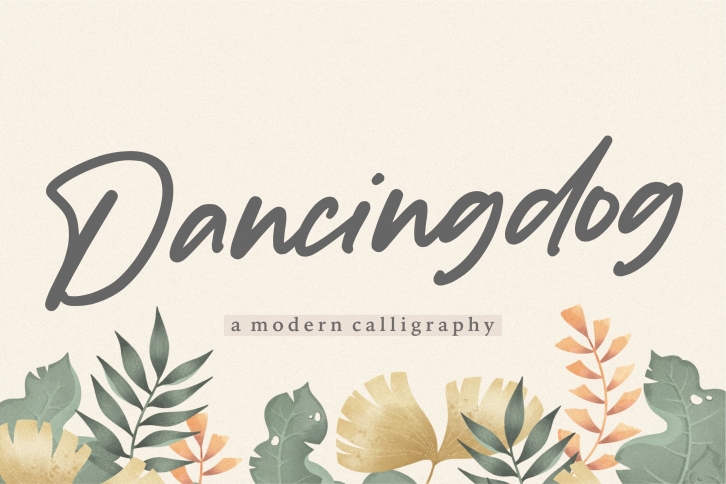 Dancingdog Modern Calligraphy Font Font Download