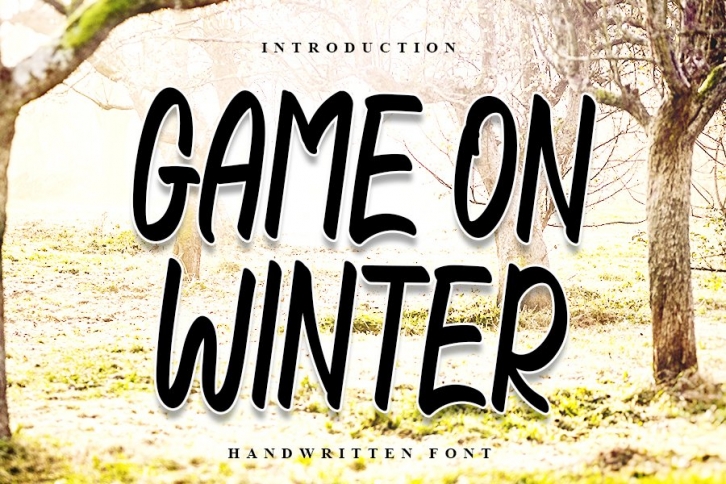 Game On Winter | Handwritten Font Font Download