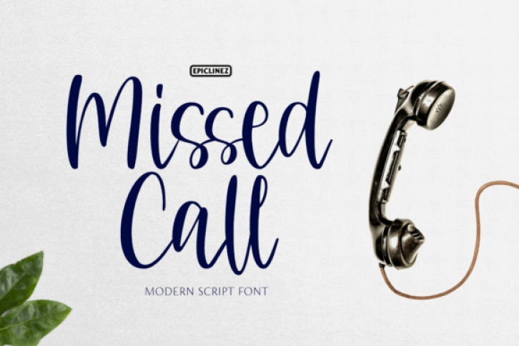 Missed Call Font Download