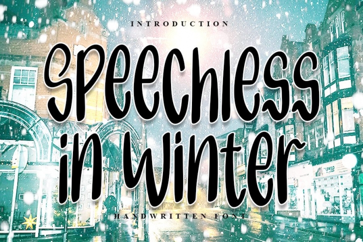 Speechless in Winter | Handwritten Font Font Download