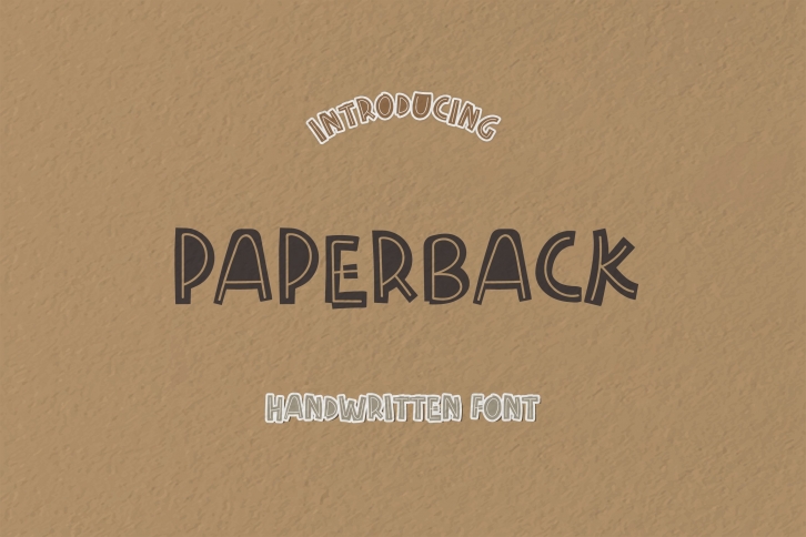 Paperback - A Double Layer Handwritten Font Font Download