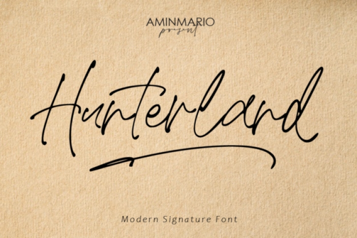 Hunterland Font Download