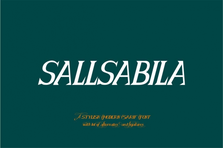 SALLSABILA Font Download