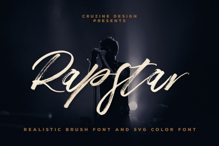 Rapstar Brush &amp;amp; SVG Font Font Download
