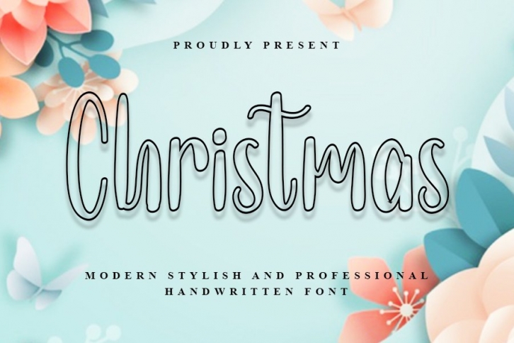 Christmas - Modern Stylish Handwritten Font Font Download