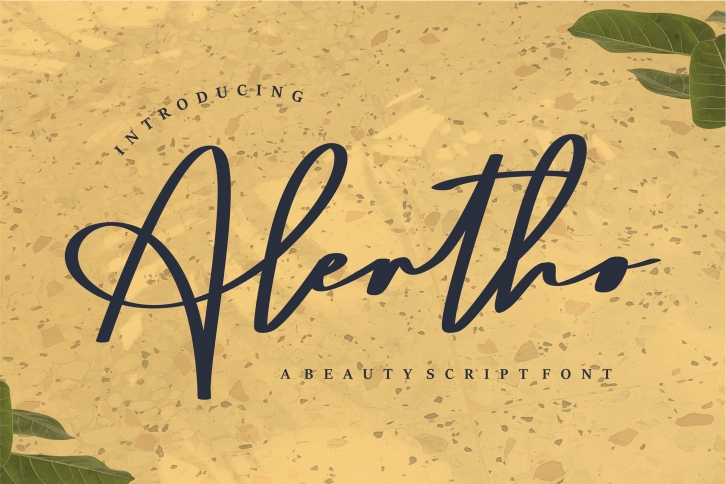 Alertho | A Beauty Script Font Font Download