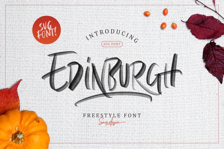 Edinburg - SVG Font Font Download
