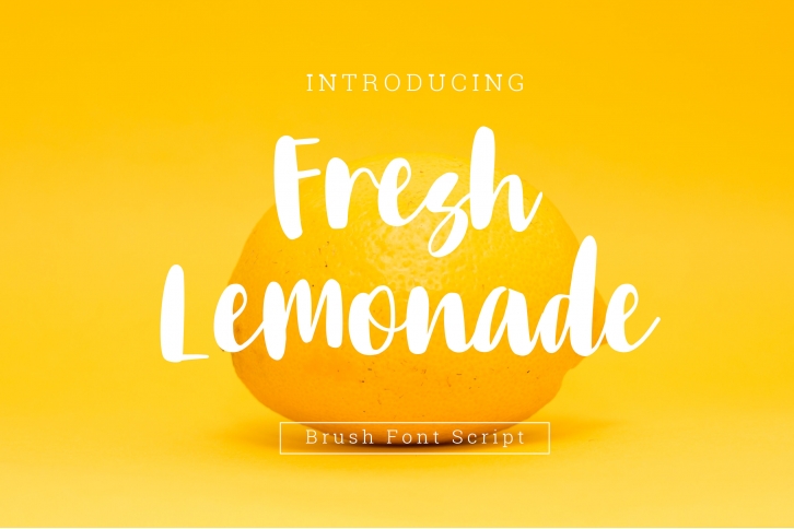 Fresh Lemonade Brush Font Download
