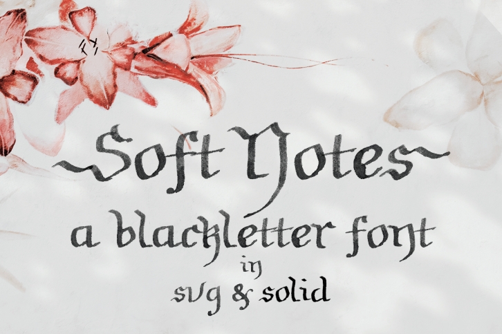 Soft Notes | a SVG font Font Download