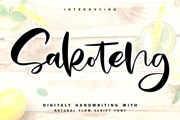 Sakoteng | Handwriting Script Font Font Download