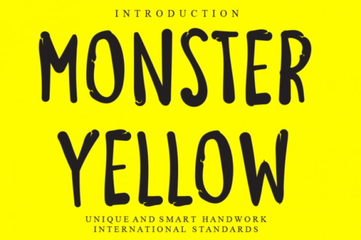 Monster Yellow Font Download