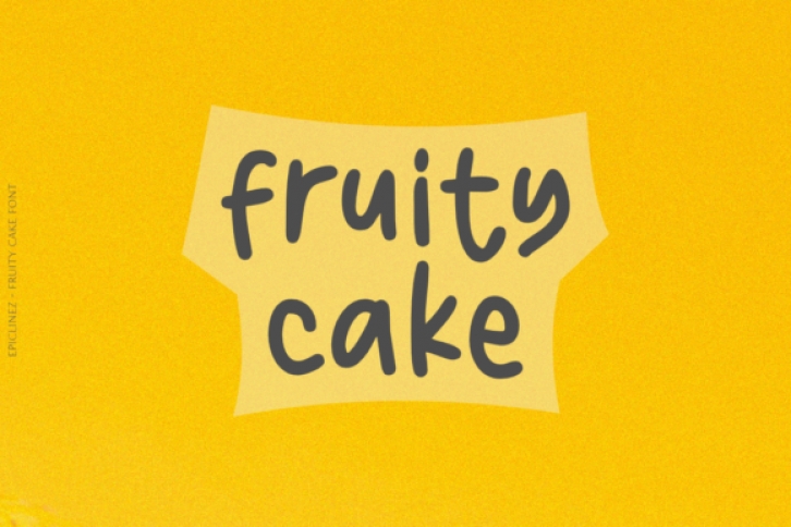 Fruity Cake Font Download