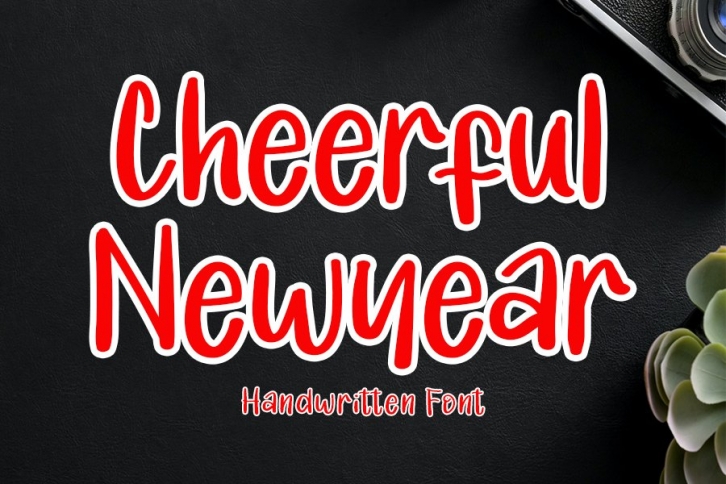 Cheerful Newyear - Modern Handwritten Font Font Download
