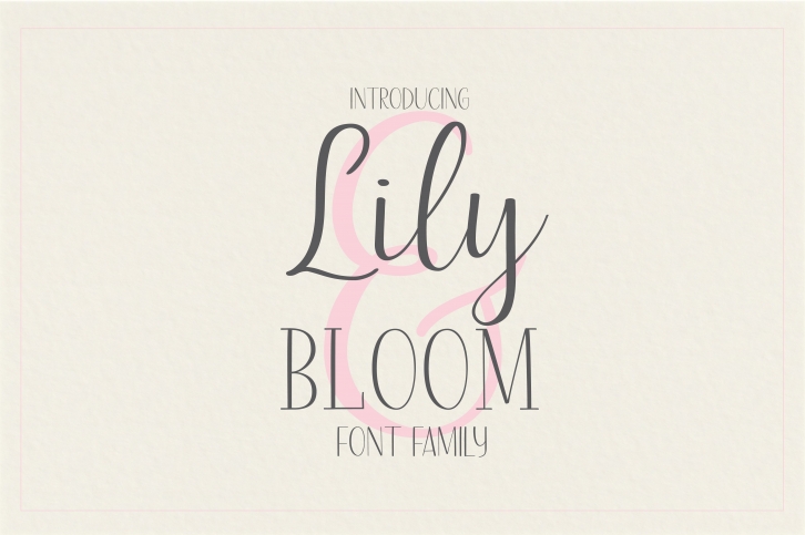 Lily & bloom Font Download