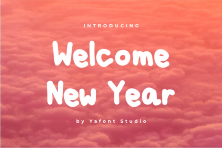 Welcome New Year Font Download