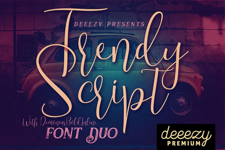 Trendy Script Font Duo Font Download