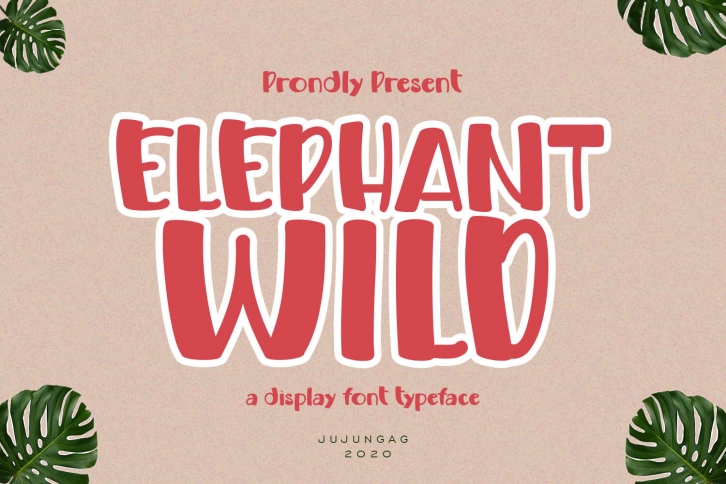 Elephand Wild a Display Font Typeface Font Download