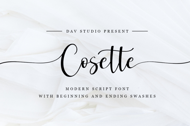 Cosette - Modern Script Font Font Download