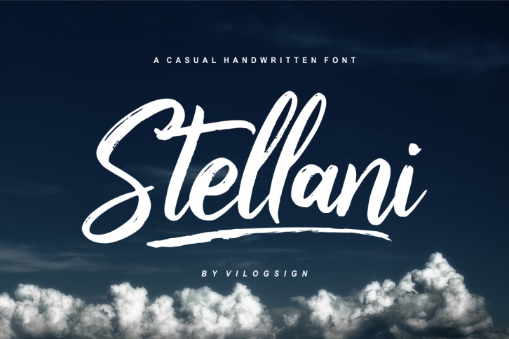 Stellani // a Casual Handwritting Font Font Download