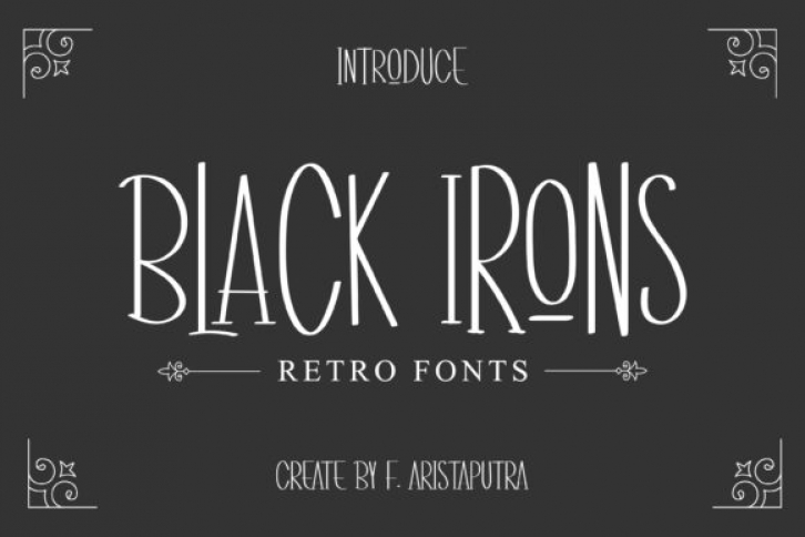 Black Irons Font Download