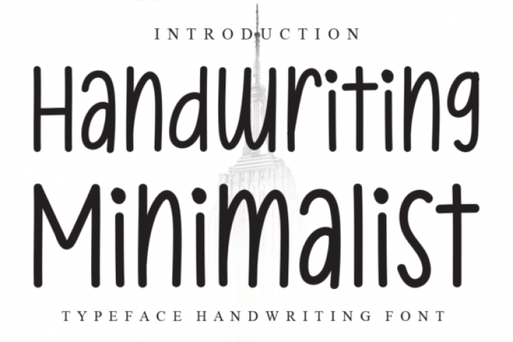 Handwriting Minimalist Font Download