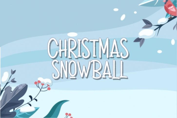 Christmas Snowball Font Download