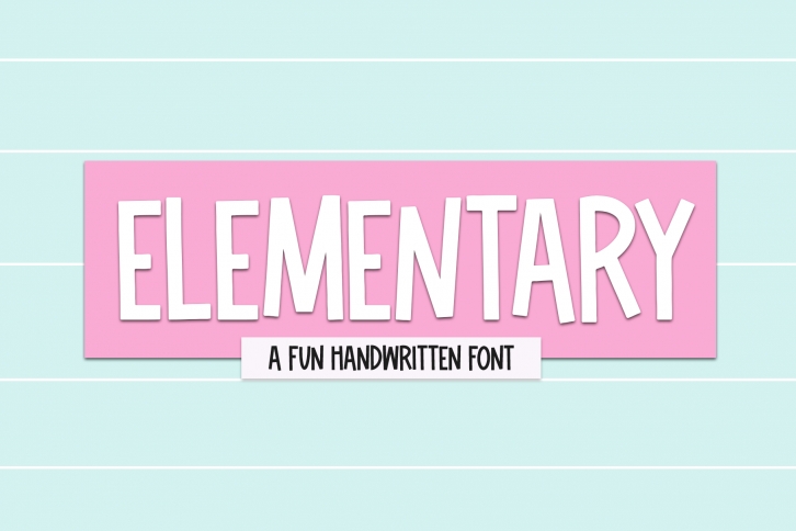 Elementary - Fun Handwritten Font Font Download