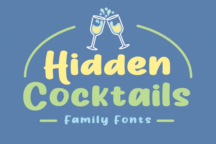 Hidden Cocktails Family Font Download