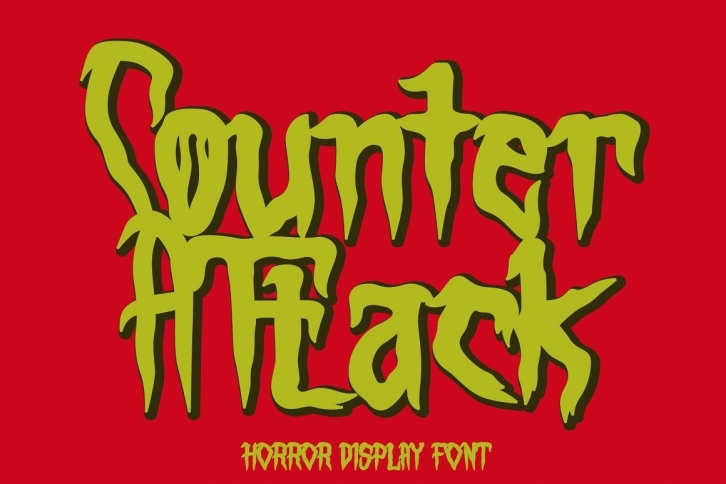 Counter Attack - Horror Font Font Download