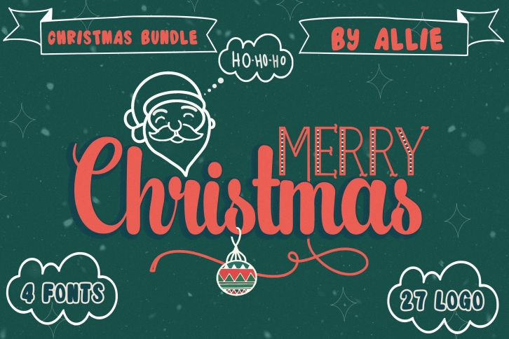 Merry Christmas Bundle Font Download