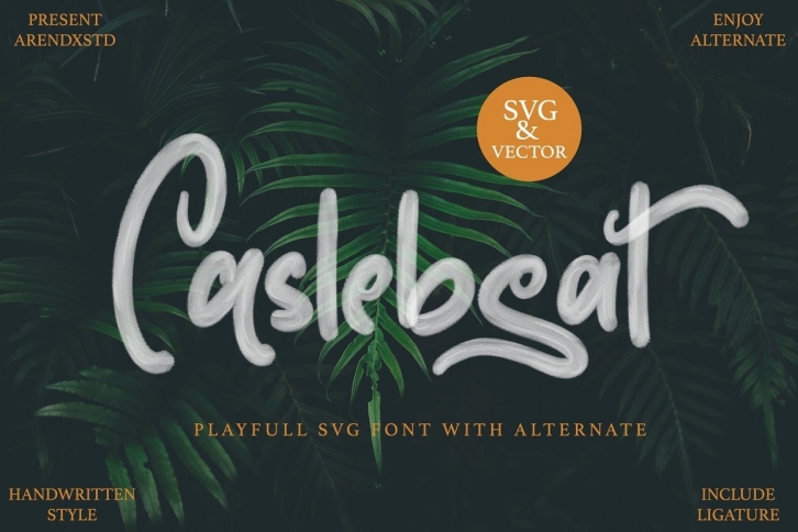Caslebeat - Playfull SVG Font Font Download