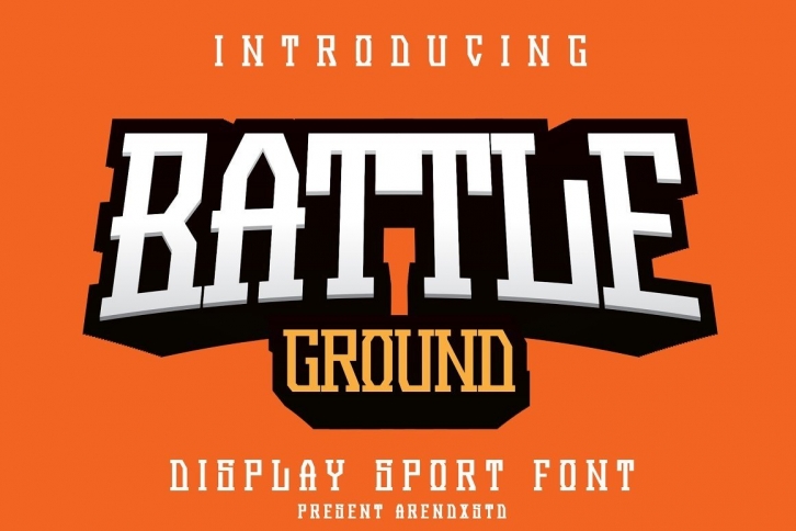 Battleground - Display Sport Font Font Download
