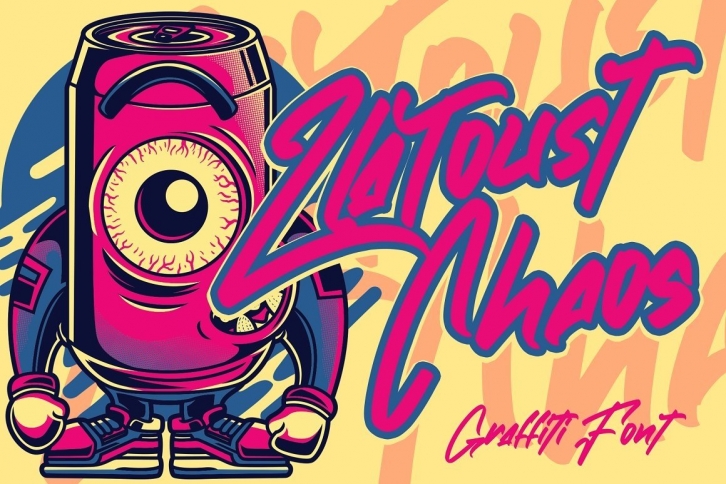 Zlatoust Chaos | Graffiti Font Font Download
