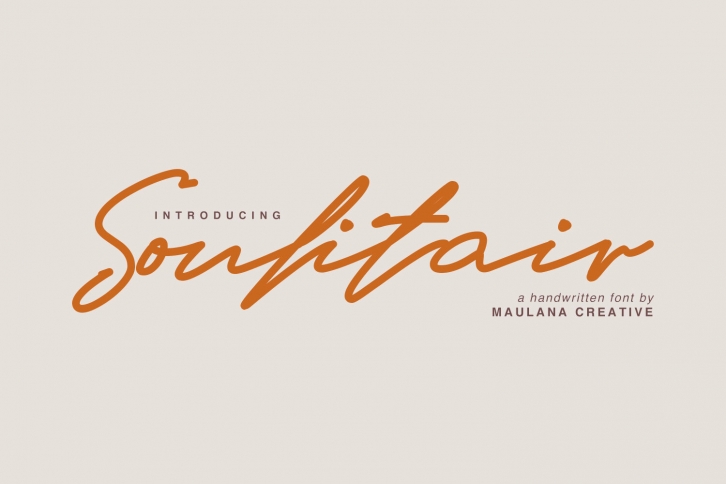 Soulitair Signature Font Font Download