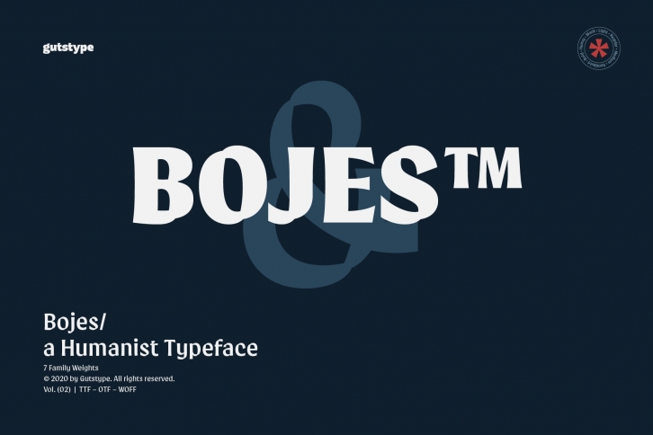 Bojes Typeface Font Download