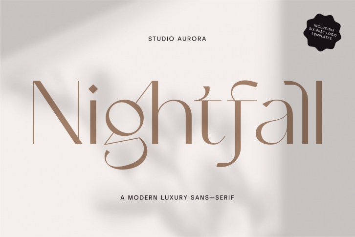 Nightfall - Modern Luxury Sans-Serif Font Download