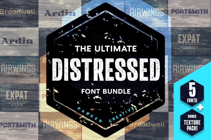 Ultimate Distressed Font Bundle Font Download