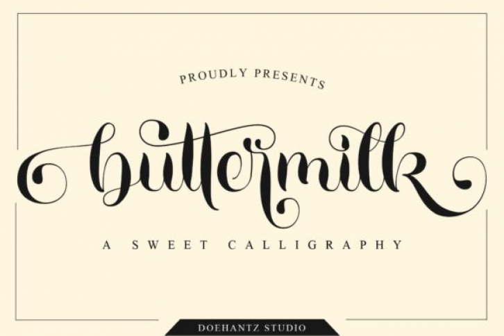 Buttermilk Font Download
