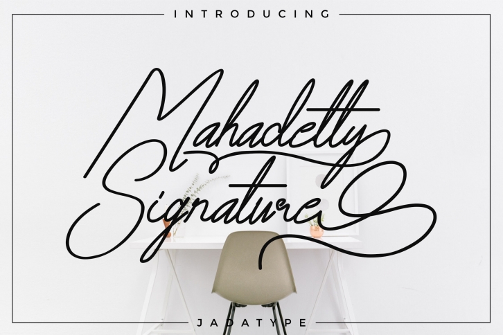 Mahadetty Signature Font Download