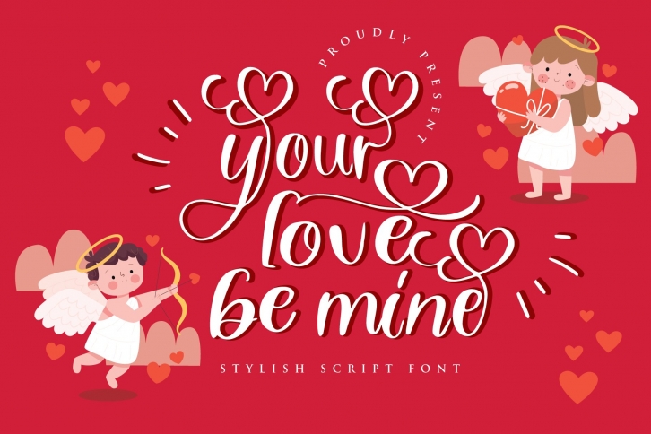 your love be mine valentine script seasonal Font Download