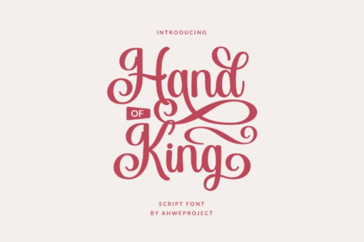 Hand of King Font Download