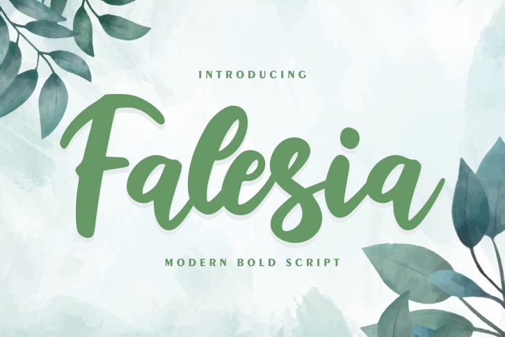 Falesia | Modern Bold Script Font Download