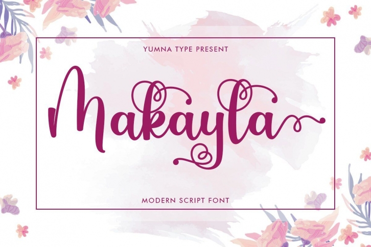 Makayla Beautiful Script Font Font Download