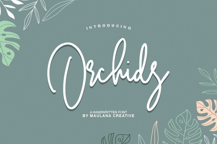 Orchids - Handwritten Font Font Download