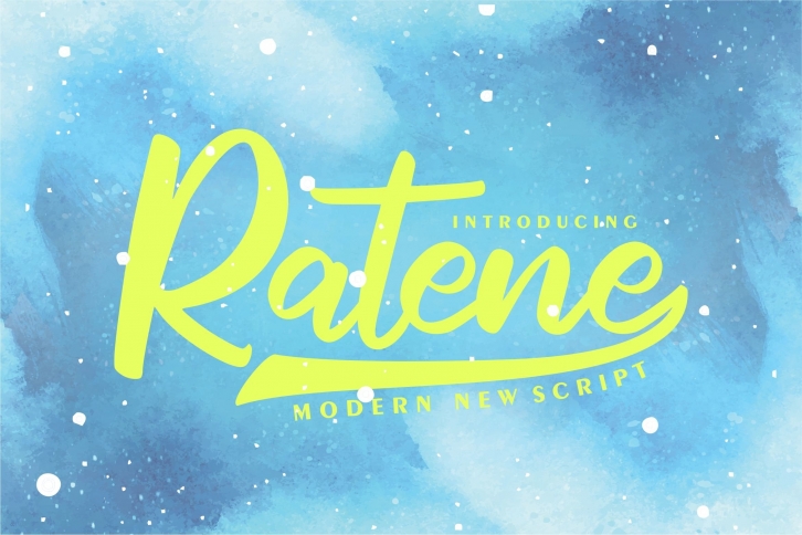 Ratene | Modern New Script Font Download