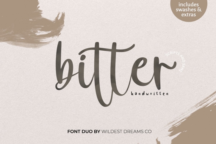 bitter Font duo | Script & Sans Font Download