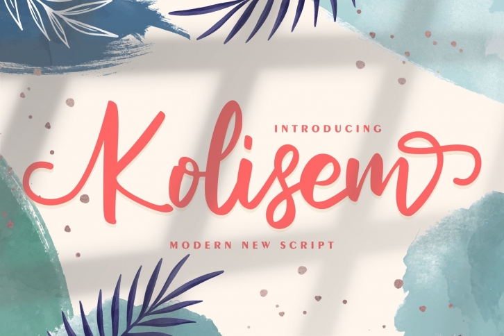 Kolisem | Modern New Script Font Download