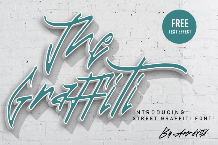 The Graffiti Font | Free Text Effect Font Download